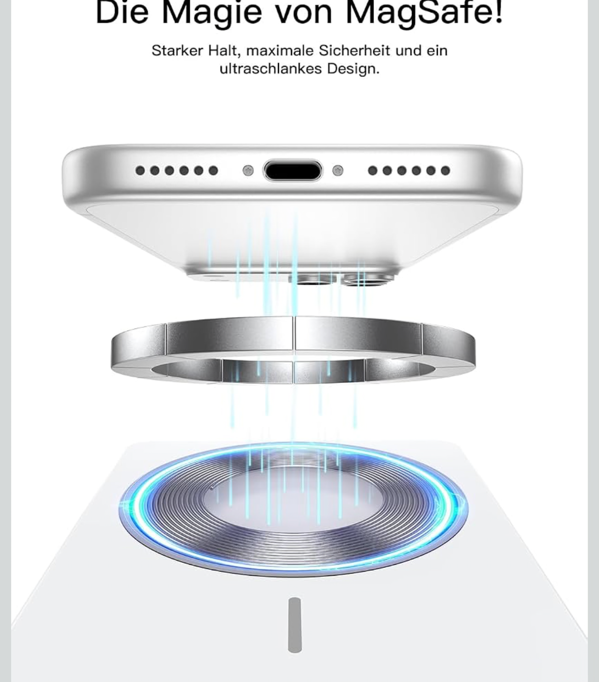 Bolvunes MagSafe-Powerbank 5.000 mAh mit Qi2 und Digitalanzeige